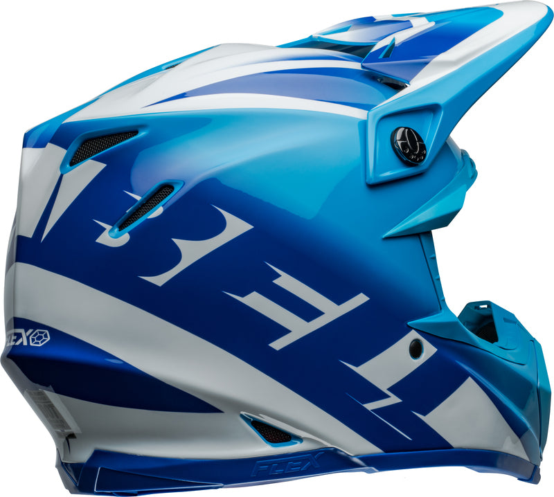 BELL Moto-9S Flex helm - Rail Gloss Blue/White