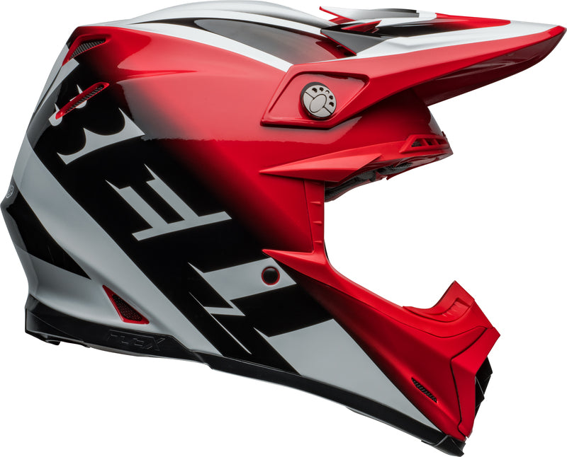BELL Moto-9S Flex helm - Rail Gloss Blue/White