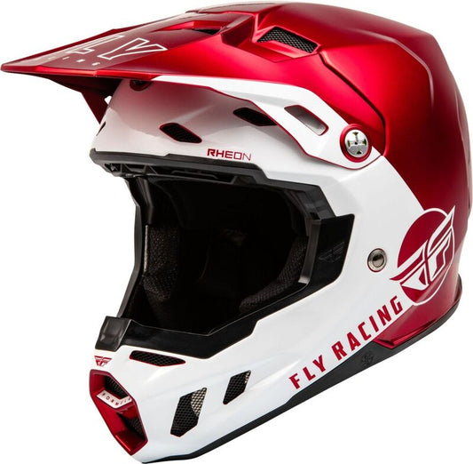 FLY RACING Formula CC Centrum Helm - Metallic Red/Wit - MD