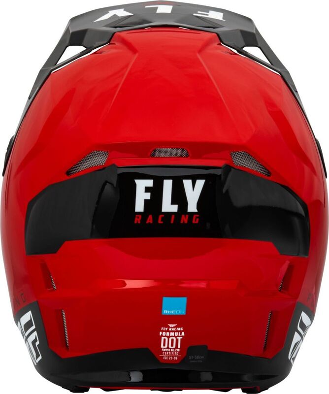 FLY RACING Formula CP Slant Helm - Matzwart/Grijs/Neon geel - XL