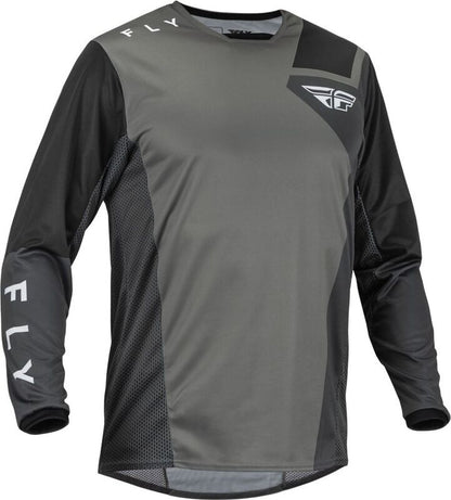 FLY RACING Kinetic Jet Jersey - Zwart/Mint/Grijs - SM