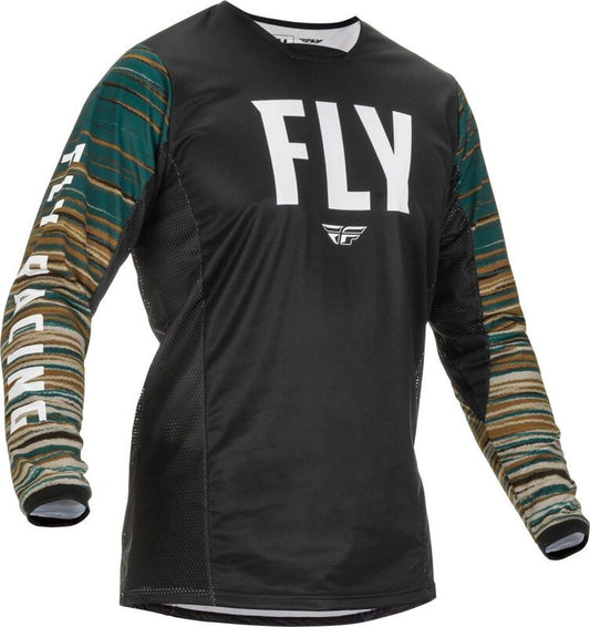 FLY RACING Kinetic Wave Jersey - Zwart/Rum - MD