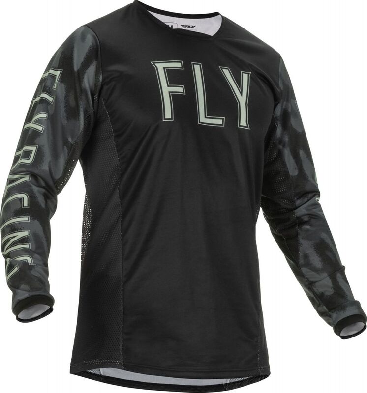 FLY RACING Kinetic S.E. Tactic Jersey - Zwart/Grey Camoo - MD