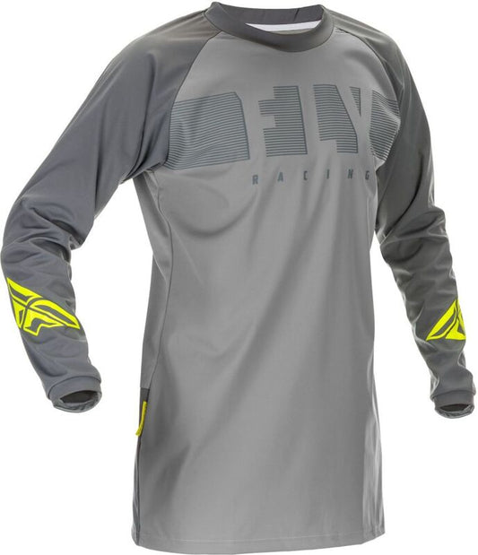FLY RACING Windproof Jersey - Grijs/Neon geel - XL