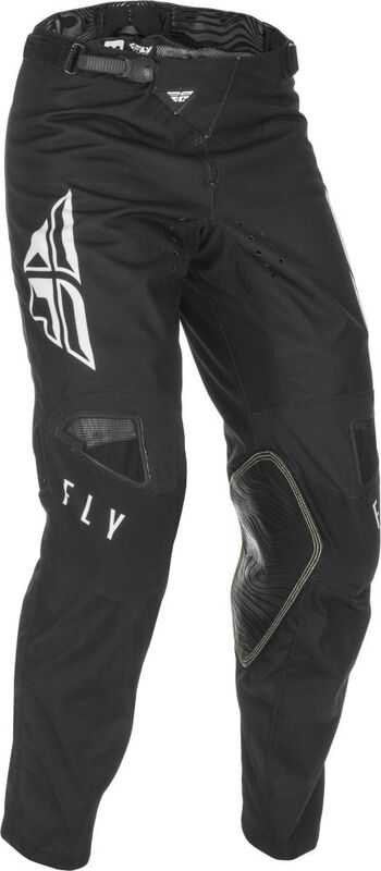 FLY RACING Youth Kinetic K121 Kindermaat broek - Zwart/Wit - Maat 26