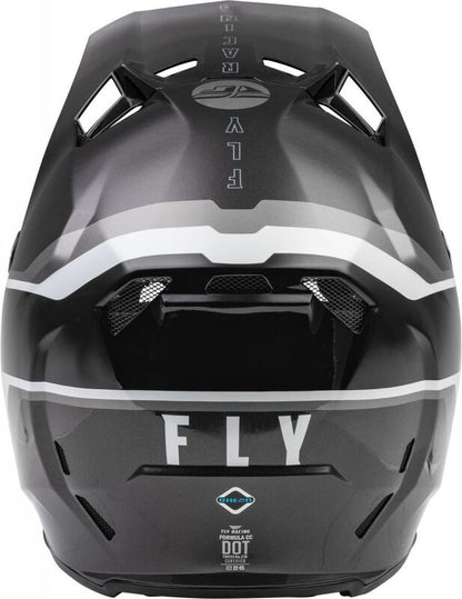 FLY RACING Formula CC Driver Helm - Zwart/Charcoal/Wit - XL
