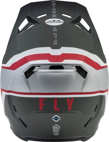 FLY RACING Formula CC Driver Helm - Zwart/Charcoal/Wit - XL