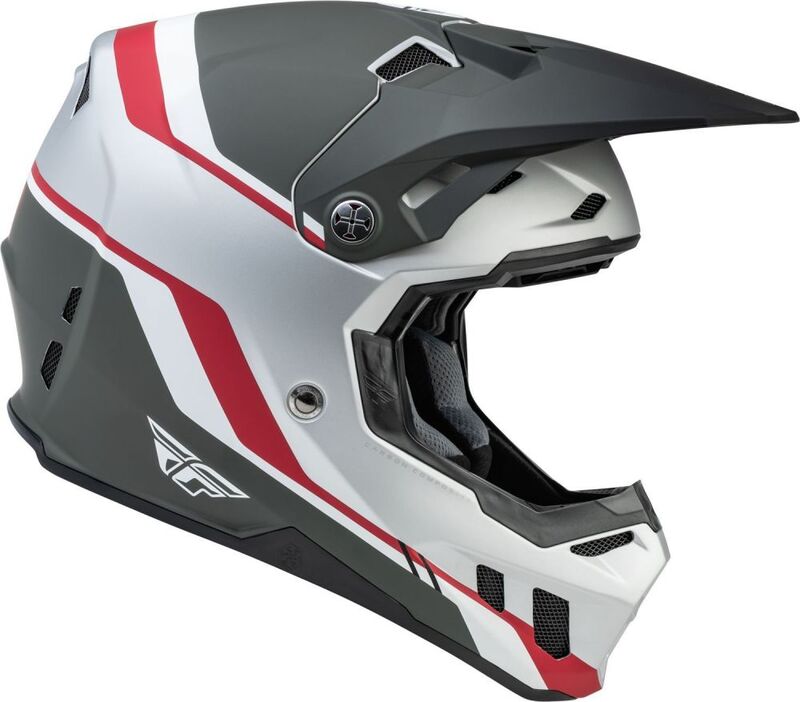 FLY RACING Formula CC Driver Helm - Zwart/Charcoal/Wit - XL