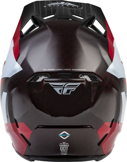 FLY RACING Formula Carbon Prime Helm - Blauw/Wit/Blauw Carbon - LG