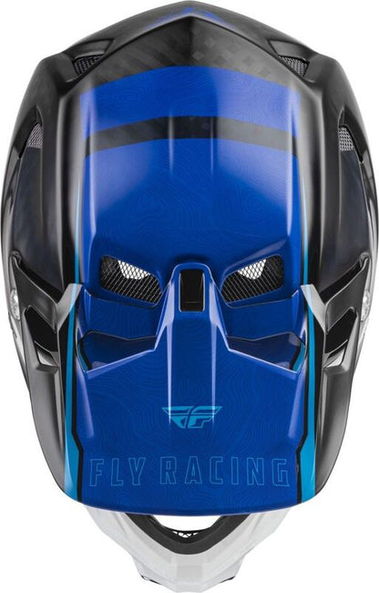 FLY RACING Werx-R Helm - Blauw/Carbon - XL