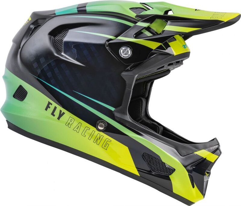 FLY RACING Werx-R Helm - Blauw/Carbon - XL