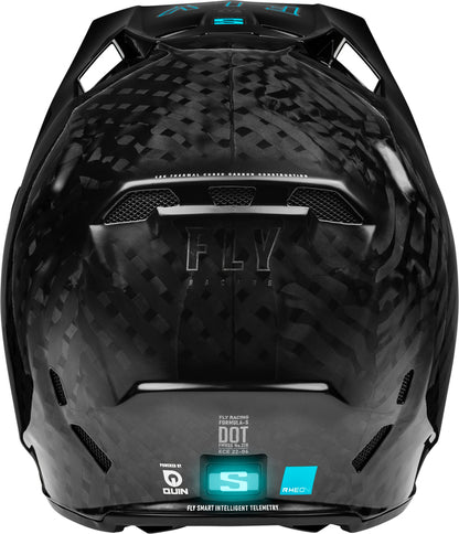 FLY RACING Formula Smart Carbon Solid Helm - Zwart
