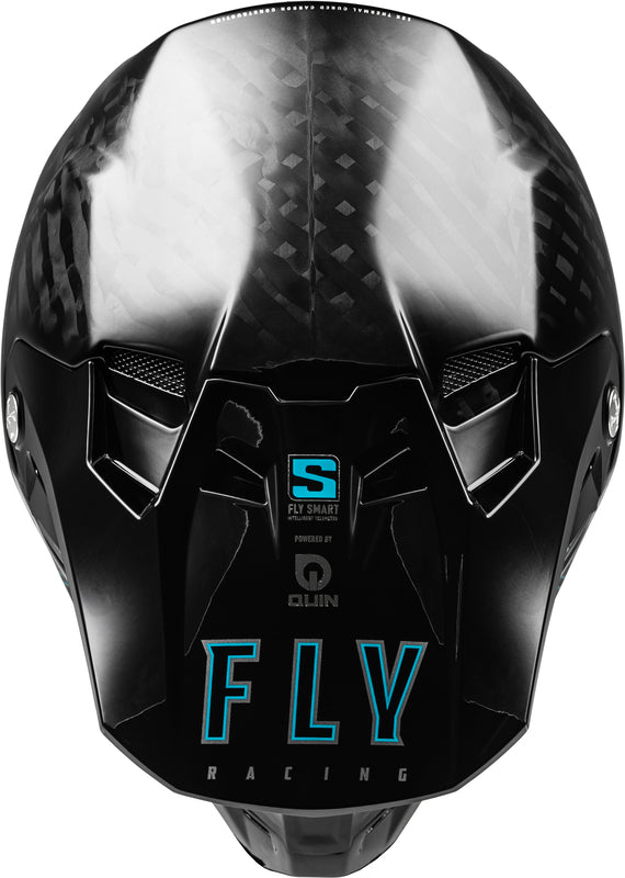 FLY RACING Formula Smart Carbon Solid Helm - Zwart