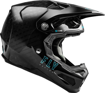 FLY RACING Formula Smart Carbon Solid Helm - Zwart