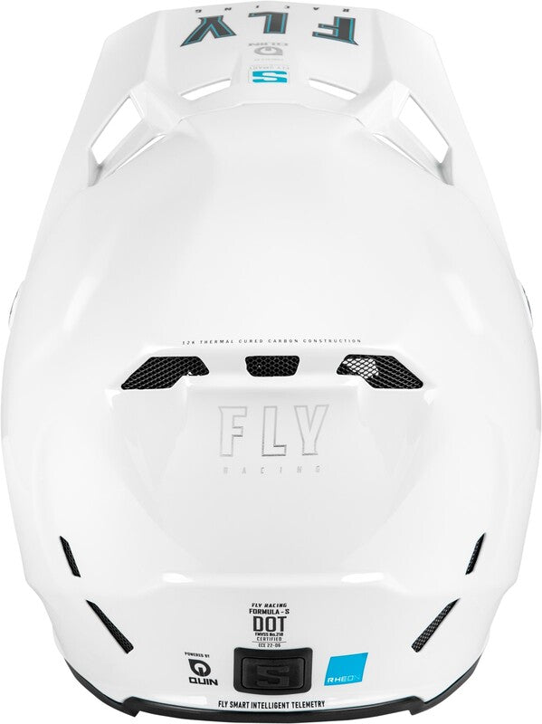 FLY RACING Formula Smart Carbon Solid Helm - Zwart