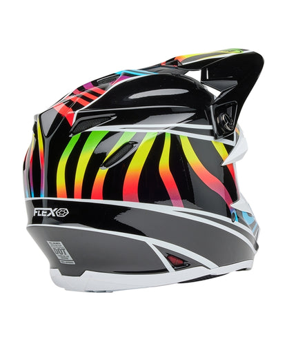BELL Moto-9S Flex Helm - Drift Gloss Black Multi