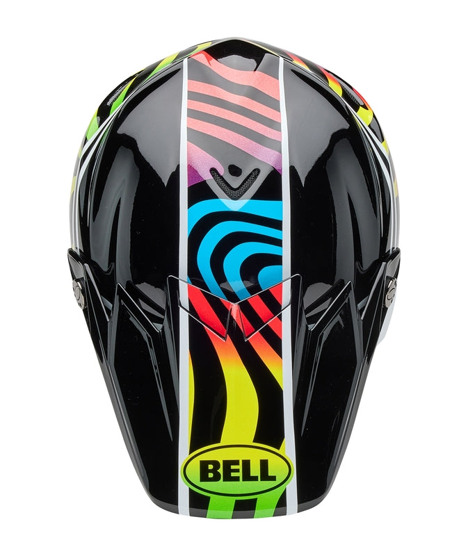 BELL Moto-9S Flex Helm - Drift Gloss Black Multi