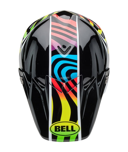 BELL Moto-9S Flex Helm - Drift Gloss Black Multi