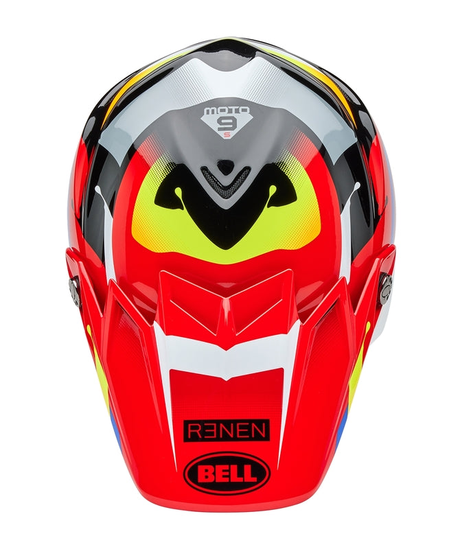 BELL Moto-9S Flex Helm - Renen Nova Gloss Black/Red