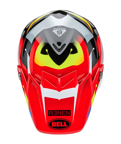 BELL Moto-9S Flex Helm - Renen Nova Gloss Black/Red
