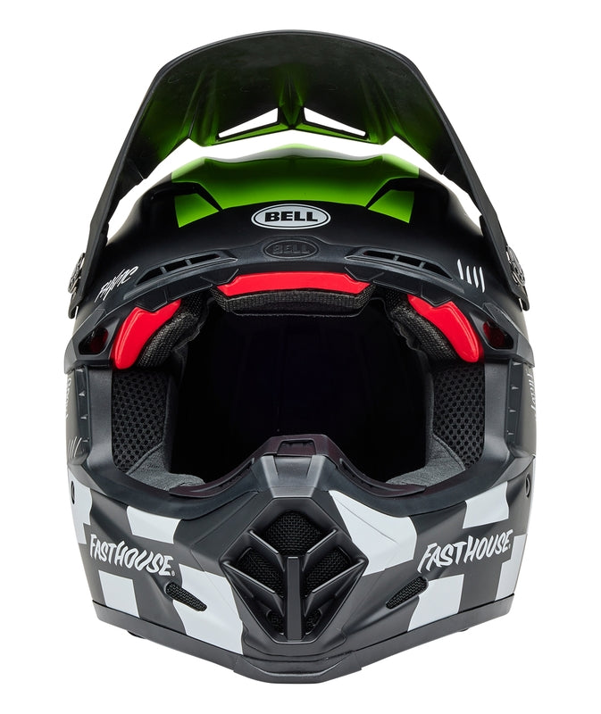 BELL Moto-9S Flex Helm - Fasthouse Smoke Bomb Matte Gloss Black/HiViz Yellow