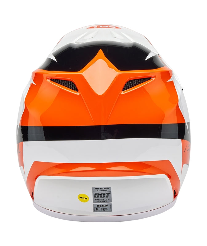 BELL MX-9 Mips Helm - Rift Gloss Orange/White