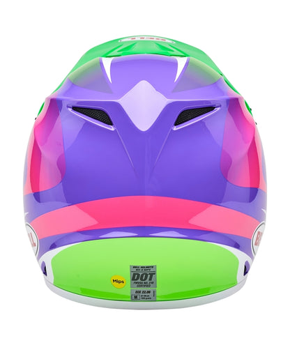 BELL MX-9 Mips Helm - Jackal Gloss Blue/Hi-Viz Yellow