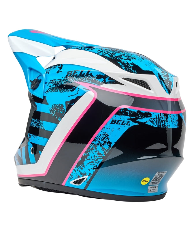 BELL MX-9 Mips Helm - Breakdance Gloss Blue/Pink