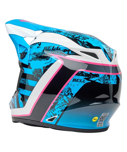 BELL MX-9 Mips Helm - Breakdance Gloss Blue/Pink