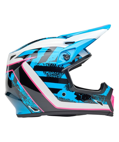 BELL MX-9 Mips Helm - Breakdance Gloss Blue/Pink
