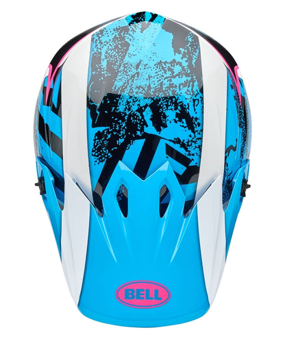 BELL MX-9 Mips Helm - Breakdance Gloss Blue/Pink