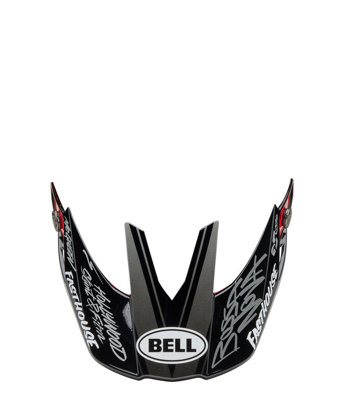 BELL Moto-10 Visor - Fasthouse DITD 25 Gloss Gray/Red