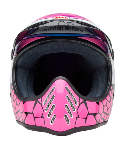 BELL Moto-3 Helm - Deathspray Gloss Pink Purple