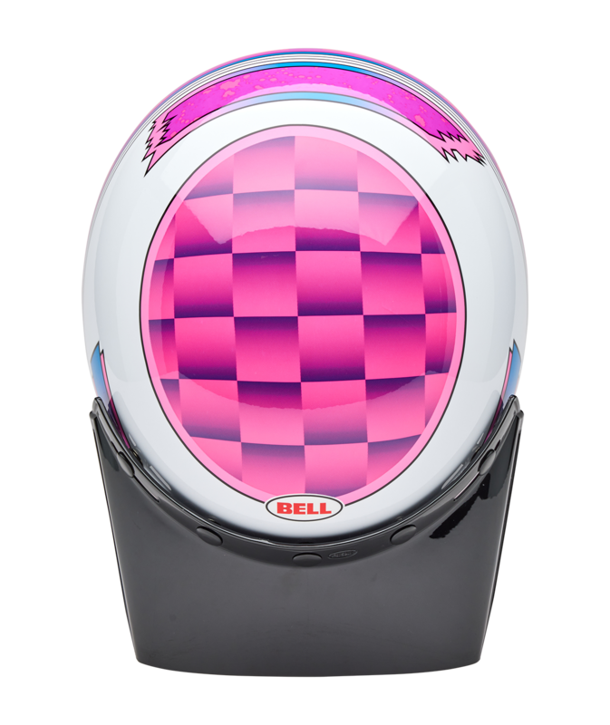 BELL Moto-3 Helm - Deathspray Gloss Pink Purple