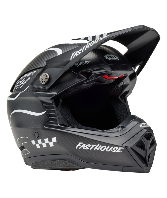 BELL Moto-10 Spherical Mips Helm - Fasthouse Raven Matte Black/White