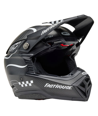 BELL Moto-10 Spherical Mips Helm - Fasthouse Raven Matte Black/White