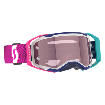 SCOTT Prospect 2.0 AMP Chrome Crossbril - Midnight Purple/Safety Yellow met Blue Chrome Lens