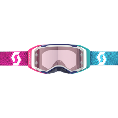 SCOTT Prospect 2.0 AMP Chrome Crossbril - Midnight Purple/Safety Yellow met Blue Chrome Lens
