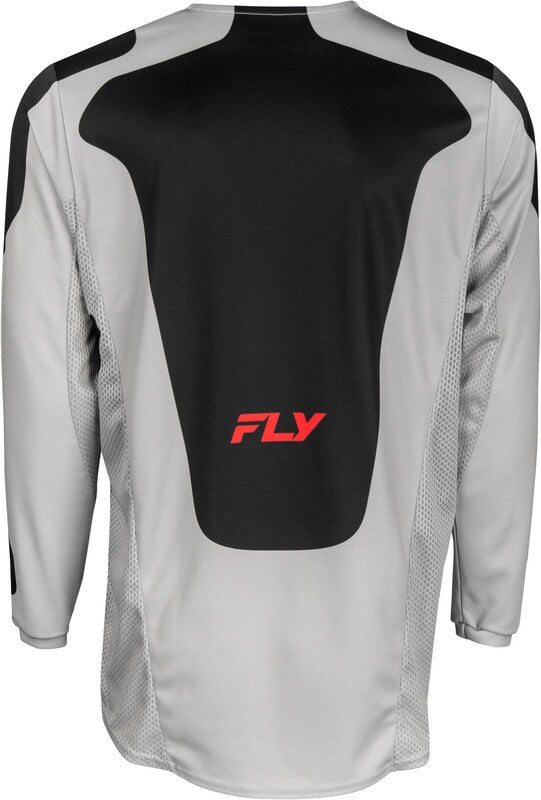 FLY RACING Kinetic SYM Jersey - Light Grey/Rood/Zwart