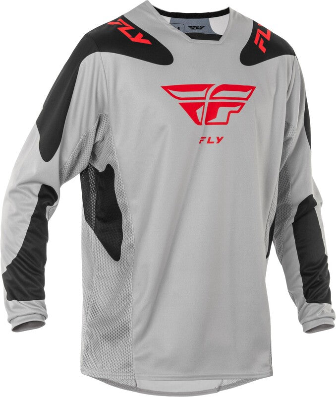 FLY RACING Kinetic SYM Jersey - Light Grey/Rood/Zwart