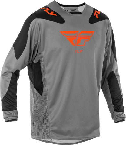 FLY RACING Kinetic SYM Jersey - Light Grey/Rood/Zwart