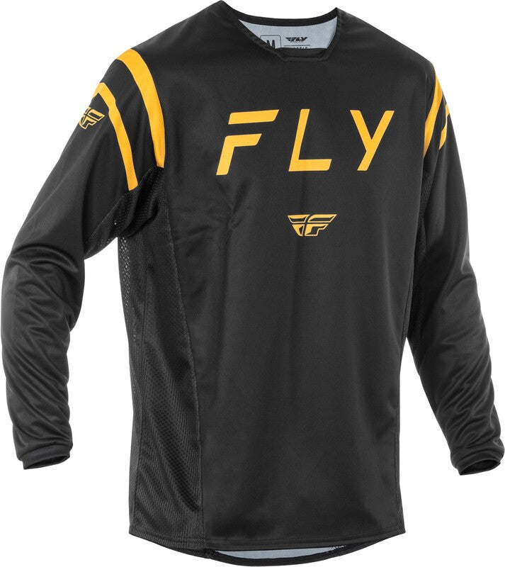 FLY RACING Kinetic Center Jersey - Zwart/Goud
