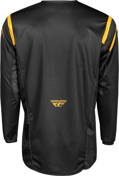 FLY RACING Kinetic Center Jersey - Zwart/Goud
