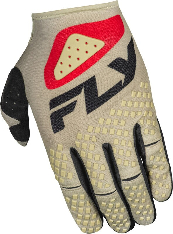 FLY RACING Kinetic SYM Handschoenen - Light Grey/Rood/Zwart