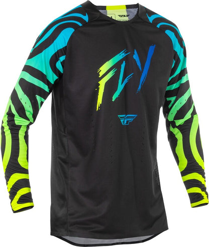 FLY RACING Evolution DST S.E. Zen Jersey - Zwart/Blauw/Neon geel