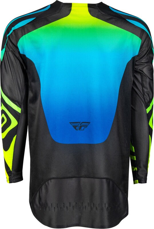 FLY RACING Evolution DST S.E. Zen Jersey - Zwart/Blauw/Neon geel