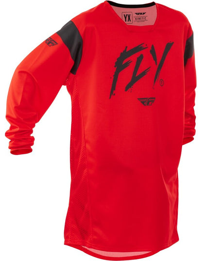FLY RACING Kinetic Stoke Youth Kindermaat Jersey - Zwart/Wit