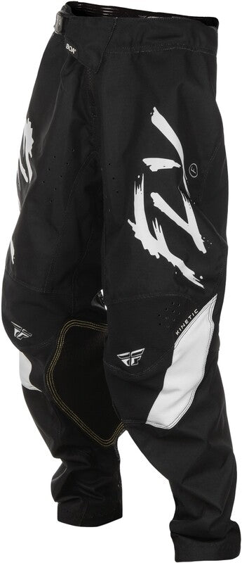FLY RACING Kinetic Stoke Youth Kindermaat Broek - Zwart/Wit