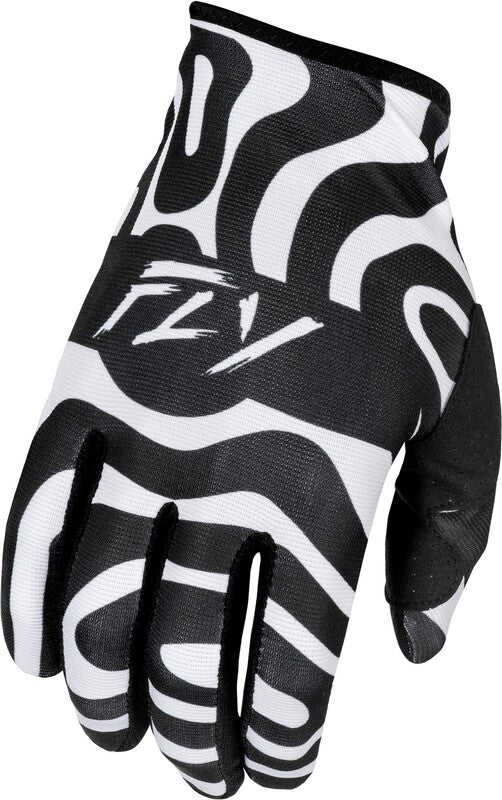 FLY RACING Lite LE Abyss Youth Gloves - White/Black