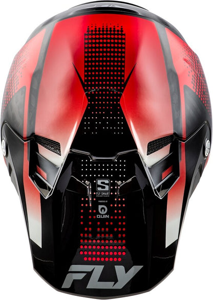 FLY RACING Formula S Carbon Protocol Helm - Black Carbon/Grijs/Neon geel